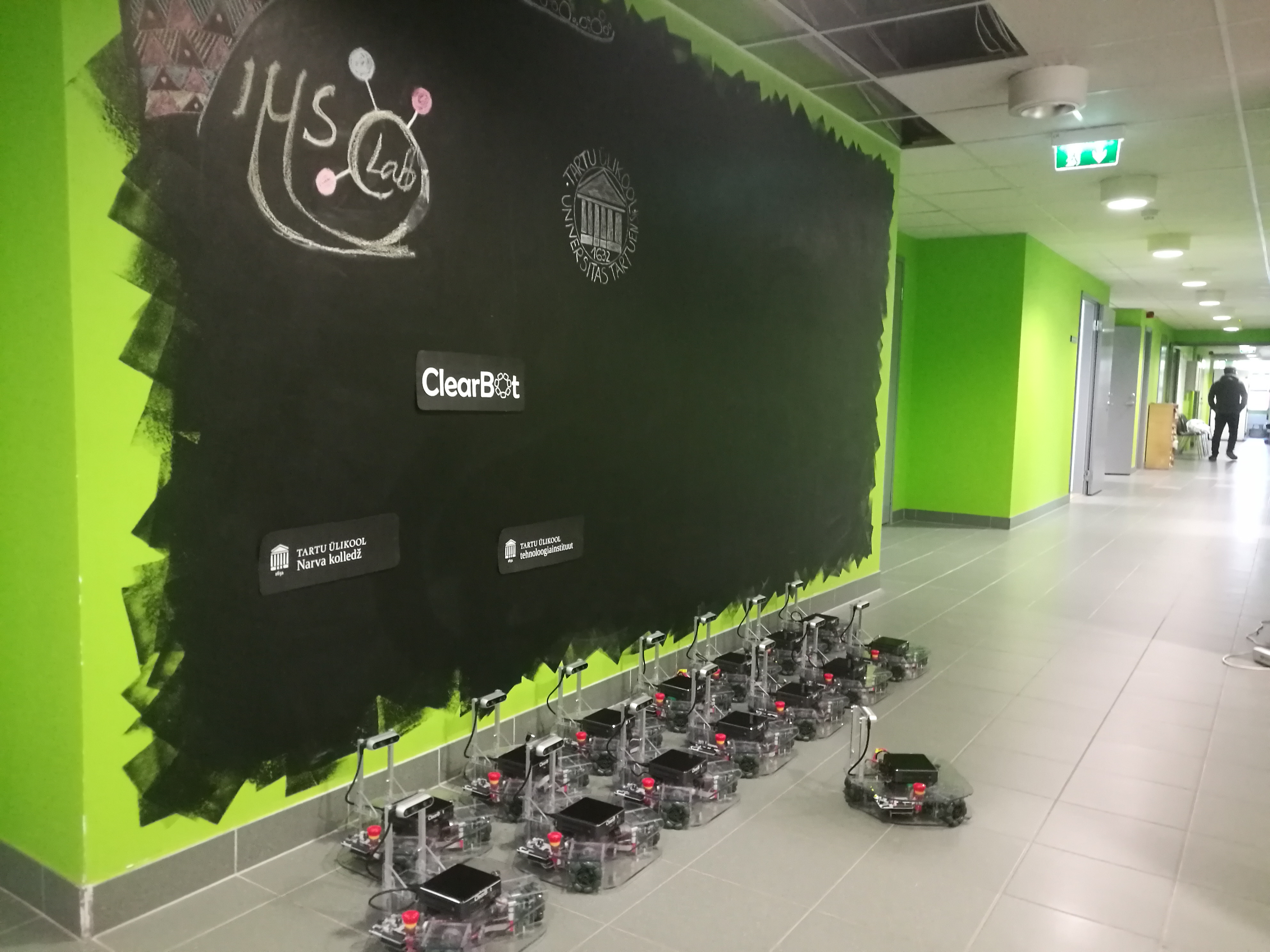 15 Robots in University of Tartu posing 